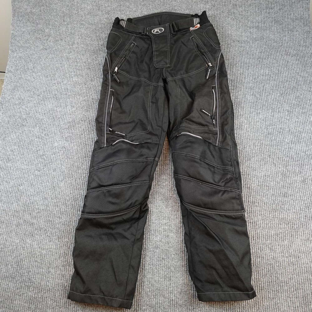Fieldsheer Motorcycle Pants Mens Large 32x31 Black Armored Vented Zip Pockets